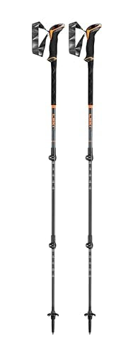 Leki Sherpa Lite Stöcke, Neonorange-Black-Denimblue, 100-135cm im Sale